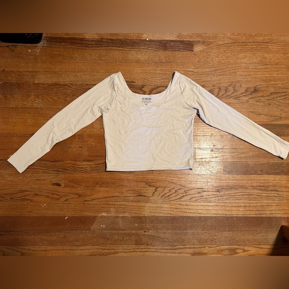 Cream Crop Top